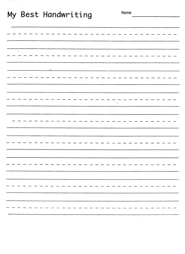 10 Blank Handwriting Worksheets Worksheets Decoomo