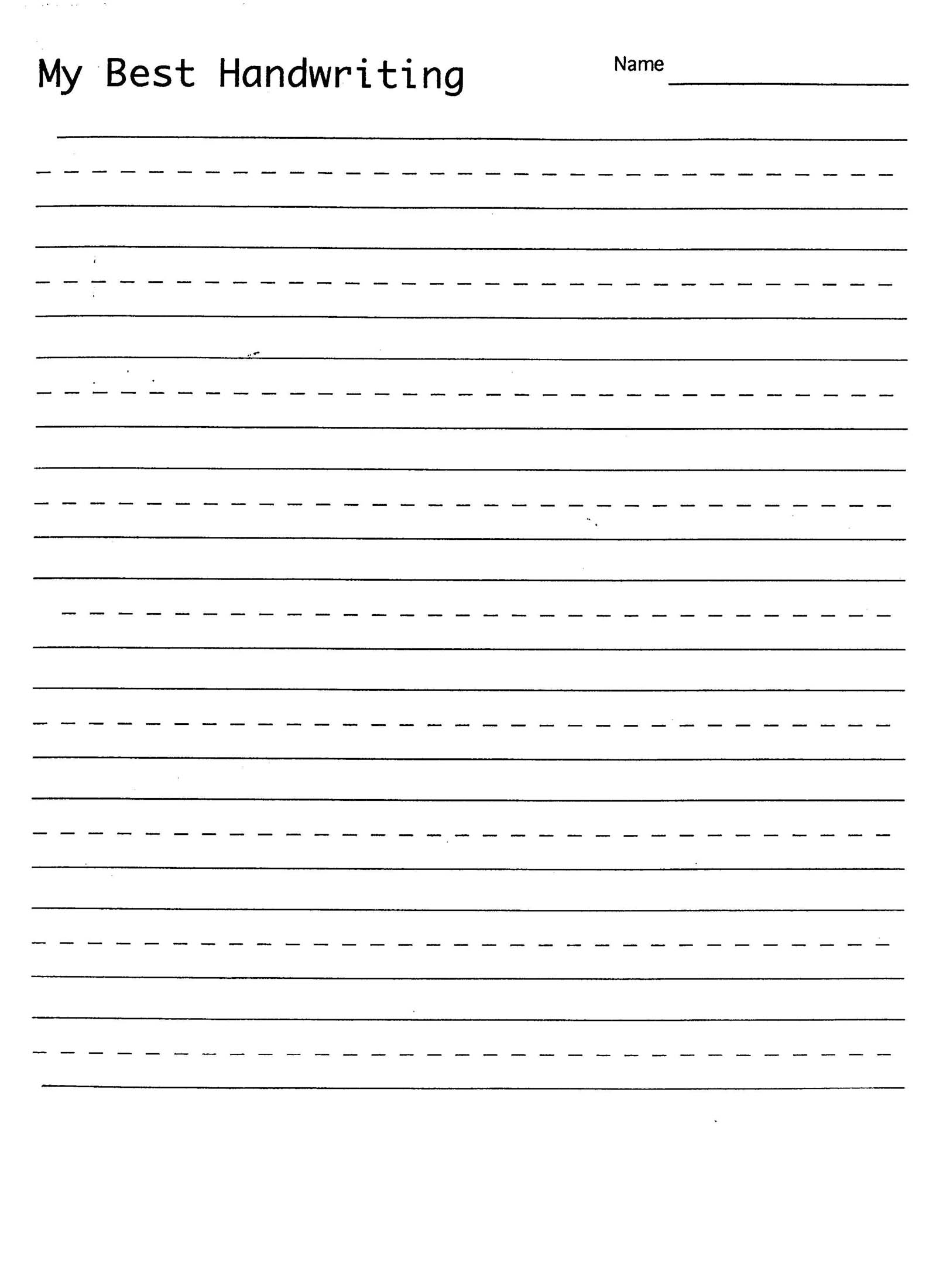 10 Blank Handwriting Worksheets Worksheets Decoomo