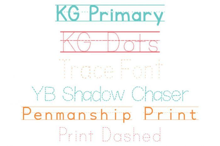 12 Of The Best Free Tracing Fonts Tracing Font Printing Practice 