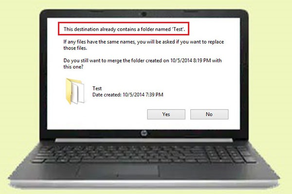 4 Fixes To The Destination Already Contains A Folder Named 
