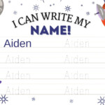 Aiden Printable Tracing Name Name Tracing Printable