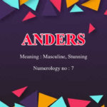 Anders Name Meaning