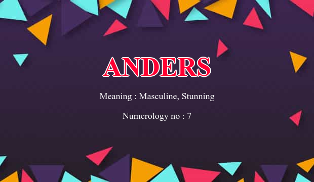 Anders Name Meaning