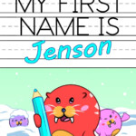 Buy My First Name Is Jenson Fun Walrus Themed Personalized Primary