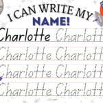 Charlotte Name Tracing Printable 9 Styles Includes Beach Etsy