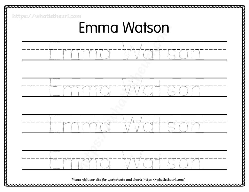 Custom Name Tracing Worksheets Your Home Teacher Letter Tracing 