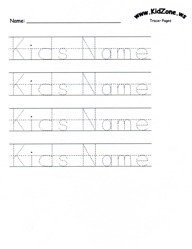 Custom Tracer Pages Tracing Worksheets Preschool Name Tracing 