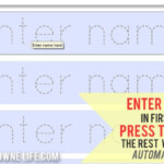 Customizable Traceable Letter Free Printable Name Name Tracing