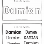 Damian Name Printables For Handwriting Practice A To Z Teacher