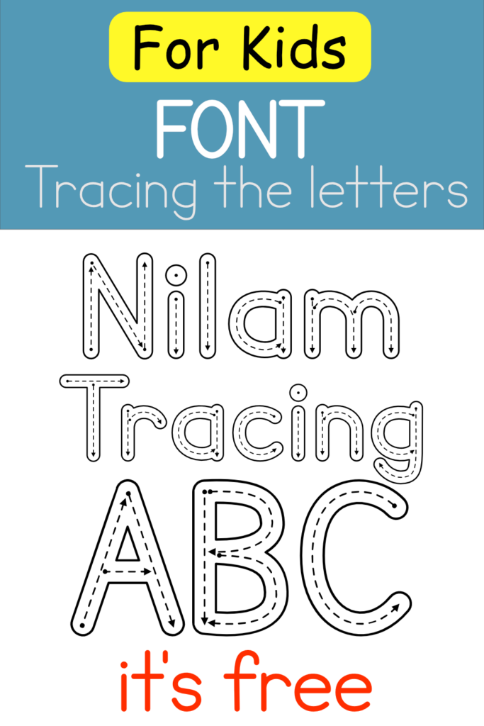 Font For Kids Tracing Online Preschool Learning To Write 