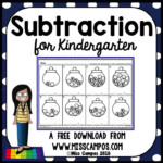 FREE DOWNLOAD From Miss Campos Blog Subtraction For Kindergarten