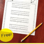 Free Editable Name Tracing Sheets For Beginning Writers Preschool