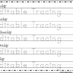 Free Editable Name Tracing Worksheet 5 Day Made By Tracing Name