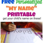 FREE Name Tracing Worksheet Printable Font Choices Preschool Names