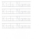 Free Pre K Name Tracing Worksheets Dot To Dot Name Tracing Website