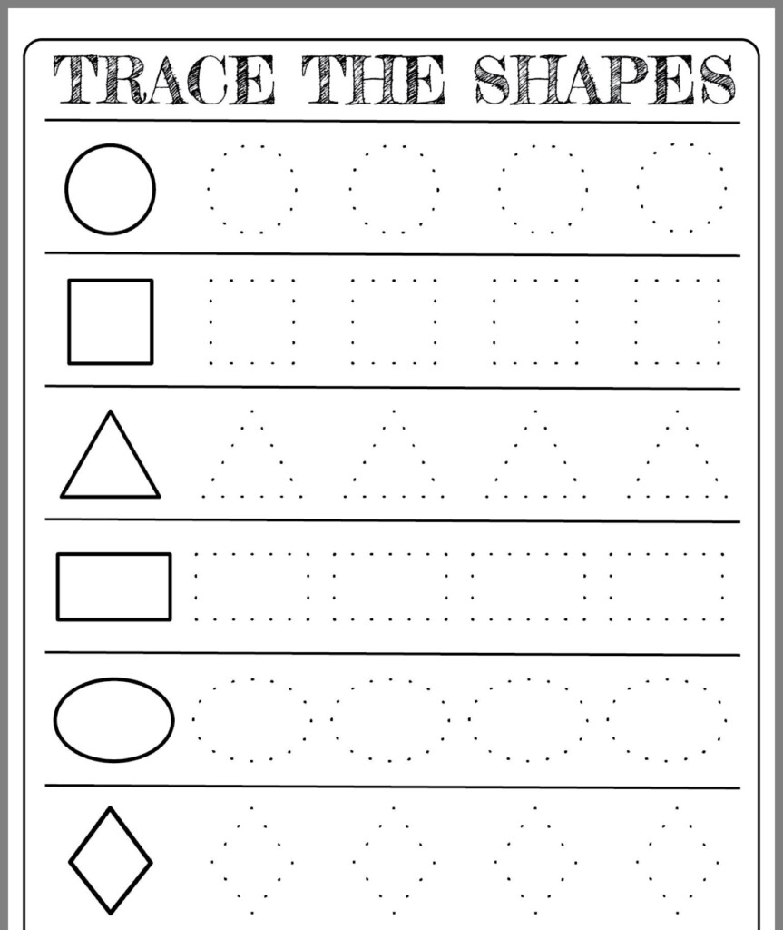 Free Printable Tracing Shapes Worksheets Name Tracing Generator Free