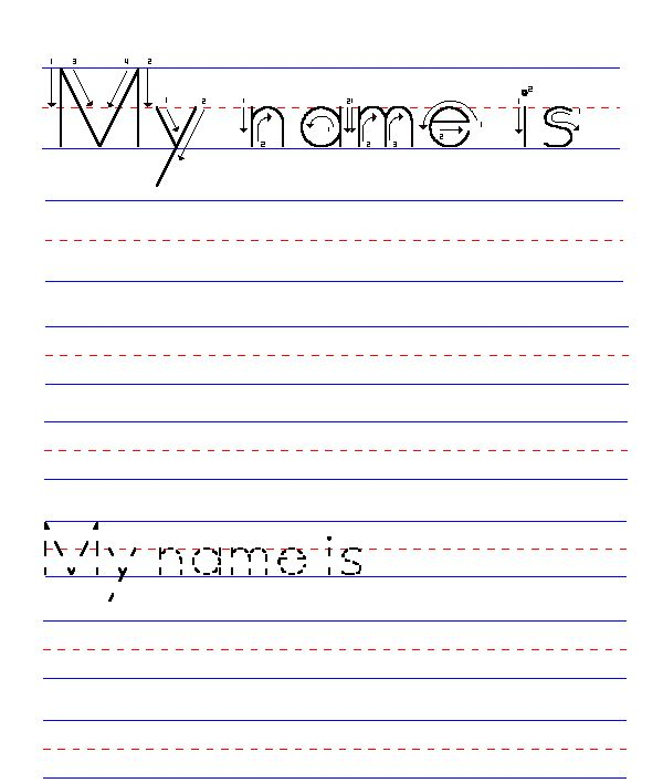 Handwriting Worksheets Name Generator Tripmart