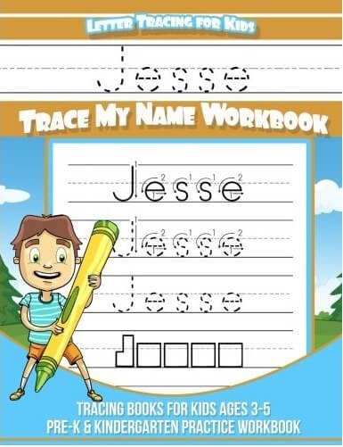 Jesse Letter Tracing For Kids Trace My Name Workbook Tracing Books For