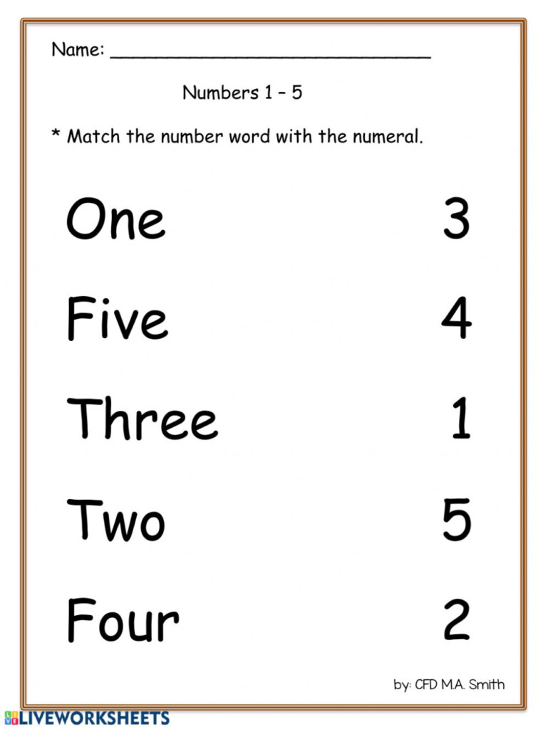 Name Trace Worksheet Number Trace The Numbers Worksheets Activity 