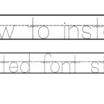 Name Tracing Font On Word TracingLettersWorksheets