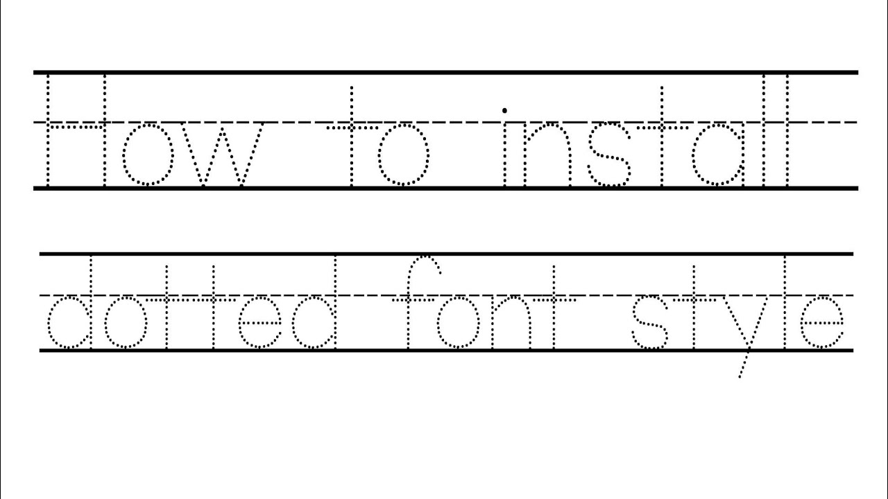 Name Tracing Font On Word TracingLettersWorksheets