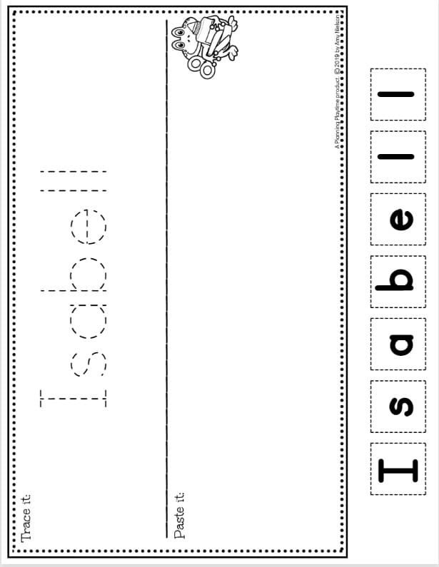 Name Tracing Worksheets Planning Playtime Name Tracing Worksheets 