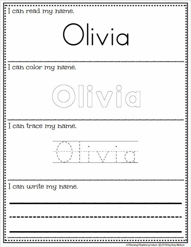 Name Tracing Worksheets Planning Playtime Name Tracing Worksheets