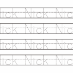 Nicholas Name Tracing Worksheets Nametracing Worksheets