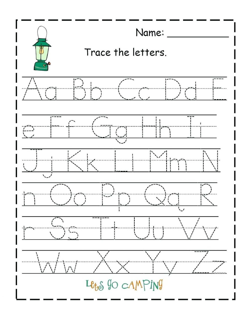 Print Activities Tracing Letters Names TracingLettersWorksheets