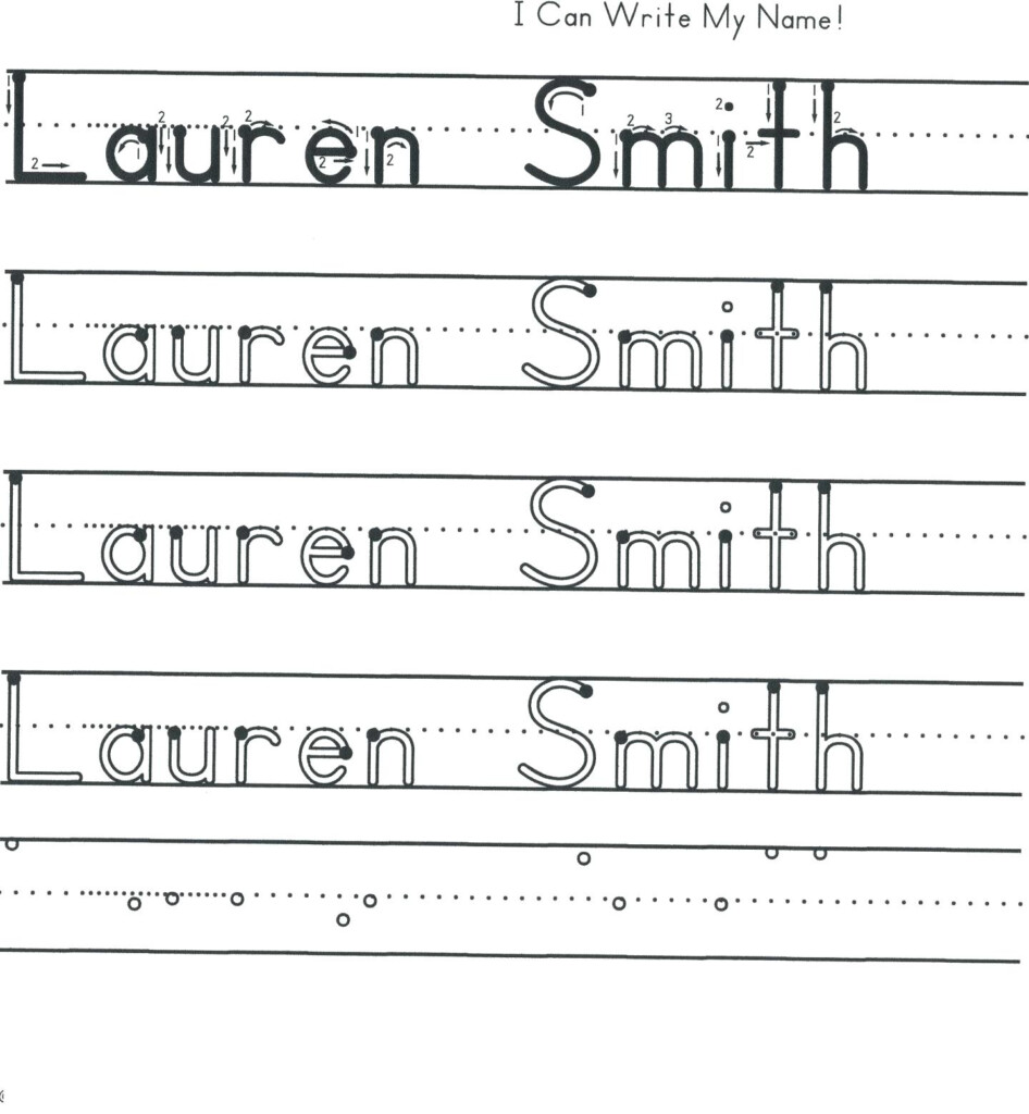 Trace Sheets For Name Worksheet24