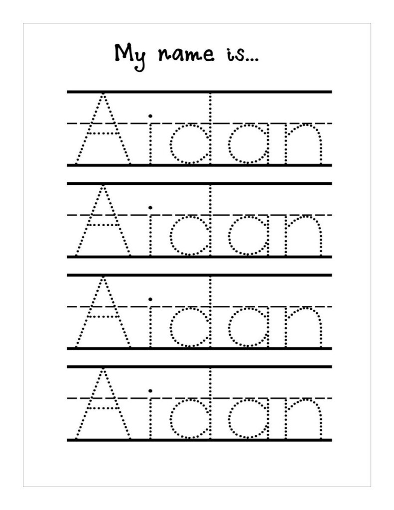Trace Your Name Worksheets Activity Shelter Name Tracing Worksheets 