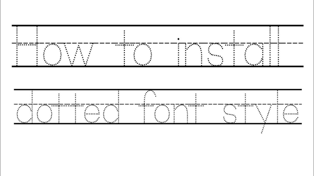 Tracing Font In Word TracingLettersWorksheets