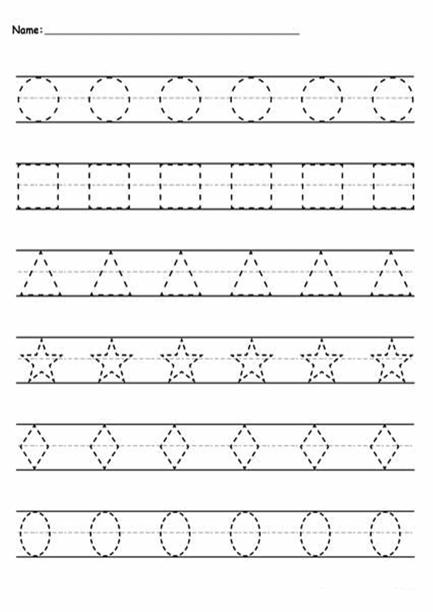Tracing Lines Practice Printable For Toddlers Preschool Tracing Free
