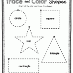 TRACING SHAPES Learning 2D Shape Names Kindergarten Beginning Of