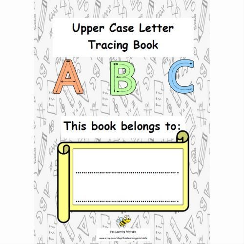 Upper Case Letter Tracing alphabet Sheets english Etsy UK In 2022 