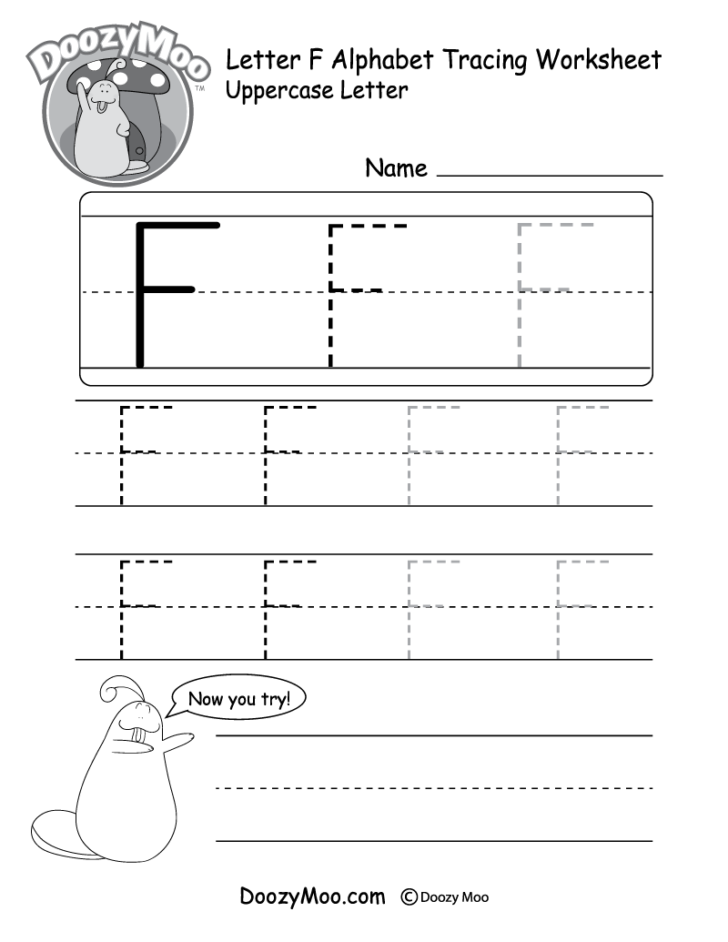 Uppercase Letter Tracing Worksheets Free Printables In Uppercase Name