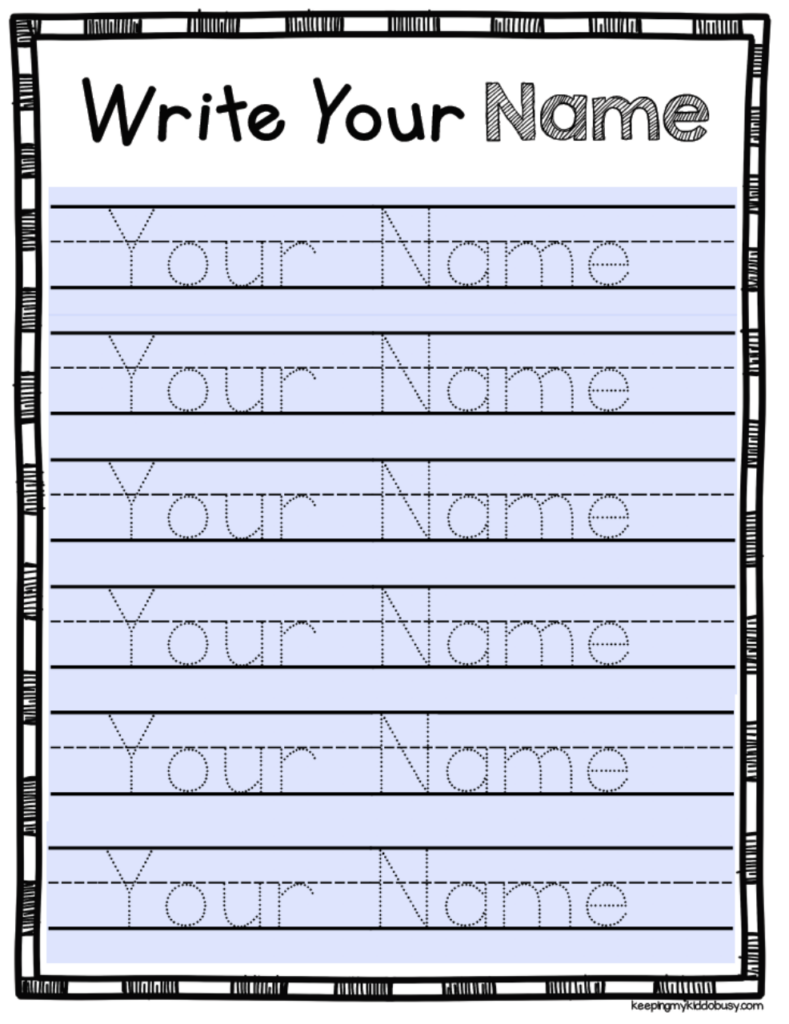7 Best Images Of Write Your Name Printable Free Printable Name Free 