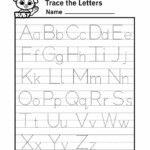 A Z Alphabet Letter Tracing Worksheet Alphabets Capital Letters