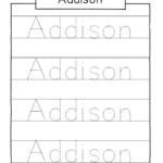 Addison Tracing Name Name Tracing Generator Free