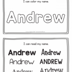 Andrew Name Printables For Handwriting Practice A To Z Teacher