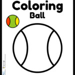 Ball Coloring Page Free Printable PDF For Preschool Kids