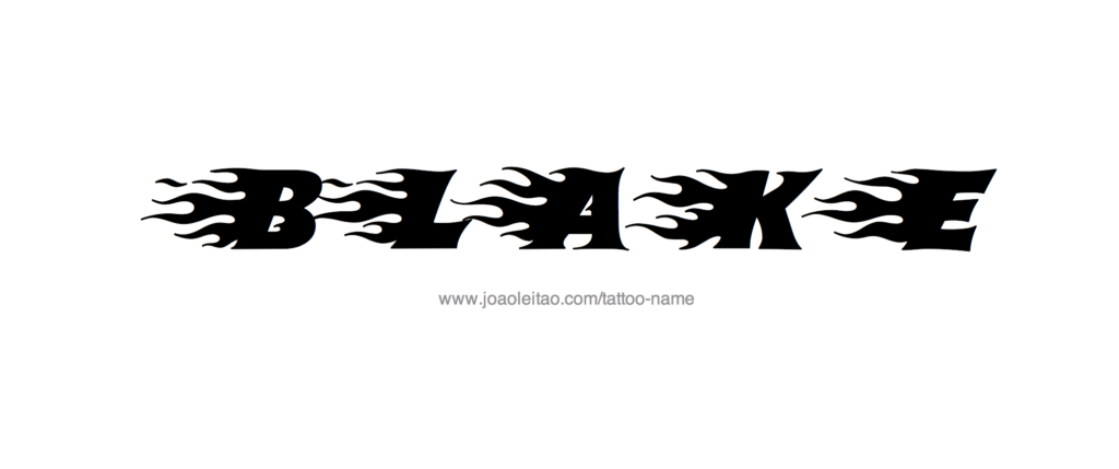 Blake Name Tattoo Designs