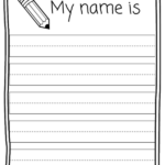 Blank Name Tracing Worksheets Writing Practice Preschool Name Writing