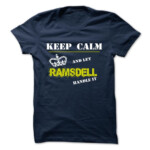 Cool Tshirt Name Meaning RAMSDELL Teeshirt Of Year RAMSDELL Tshirt