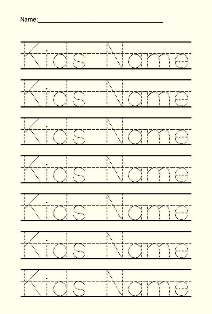 Create Printable Name Tracing