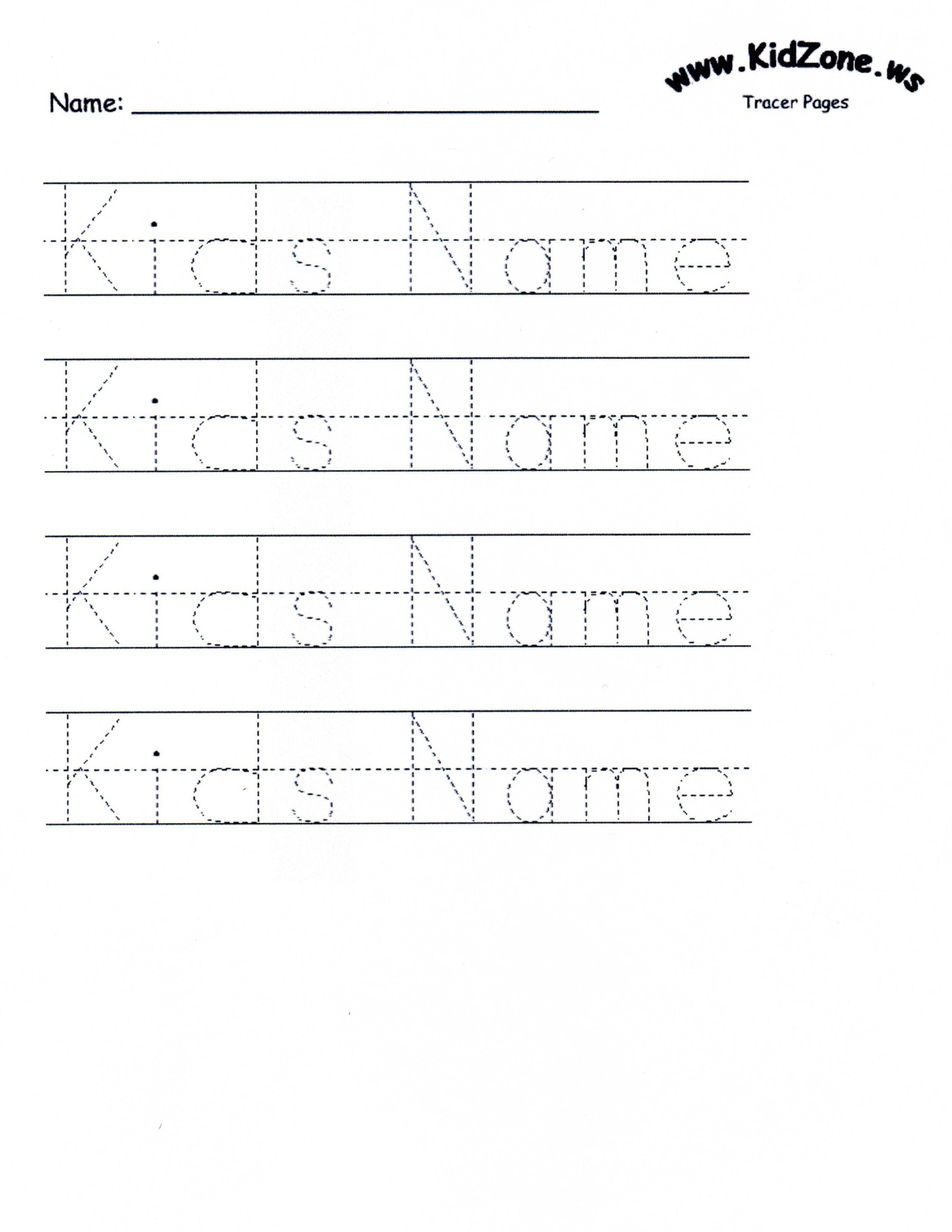 Create Your Own Word Tracing Worksheets Name Tracing Generator Free