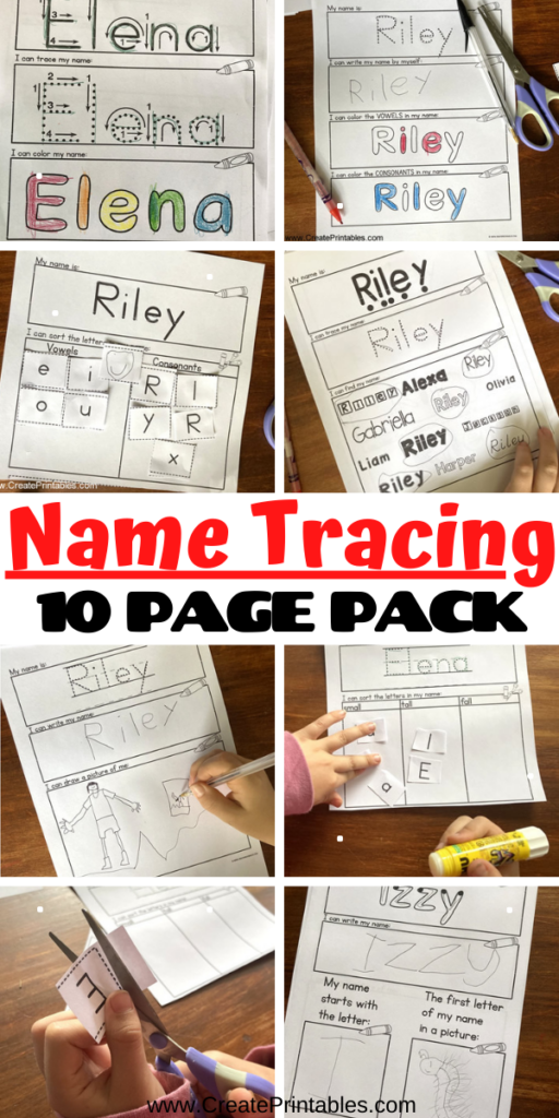 CreatePrintables Name Tracing Practice In 2021 Name Tracing 