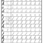 Cursive Lowercase Letter Tracing Worksheets Cursive Writing