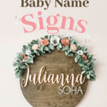 Custom Name Sign 12 36 Inch Child Or Baby Name Etsy Nursery Wall