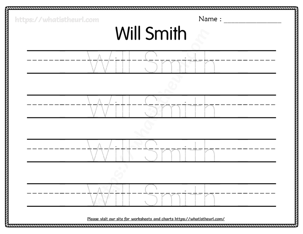 Customized Tracing Name Worksheets Name Tracing Worksheets